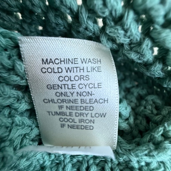 J. Jill Light Green Knit Sweater Button Sleeve Detail Size M - Picture 6 of 14